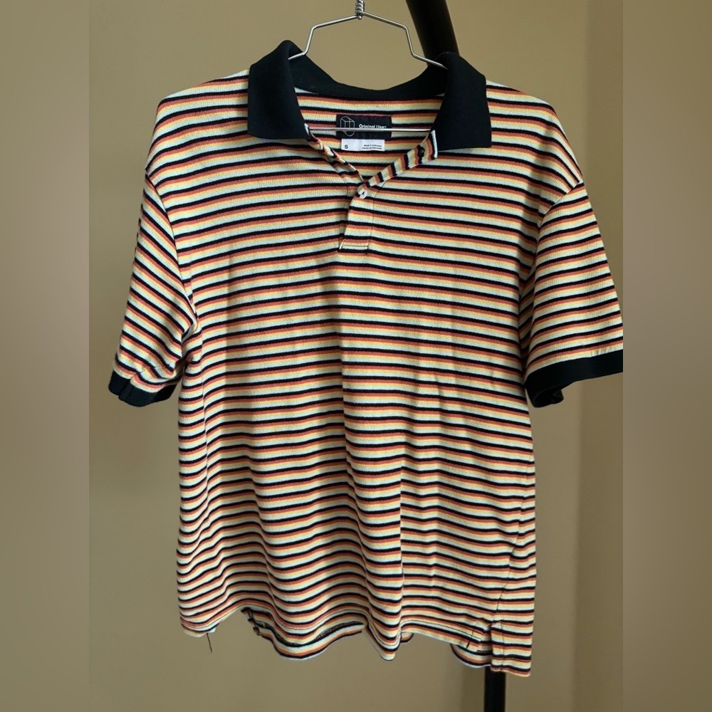 Original Use Orange and Blue Polo Shirt